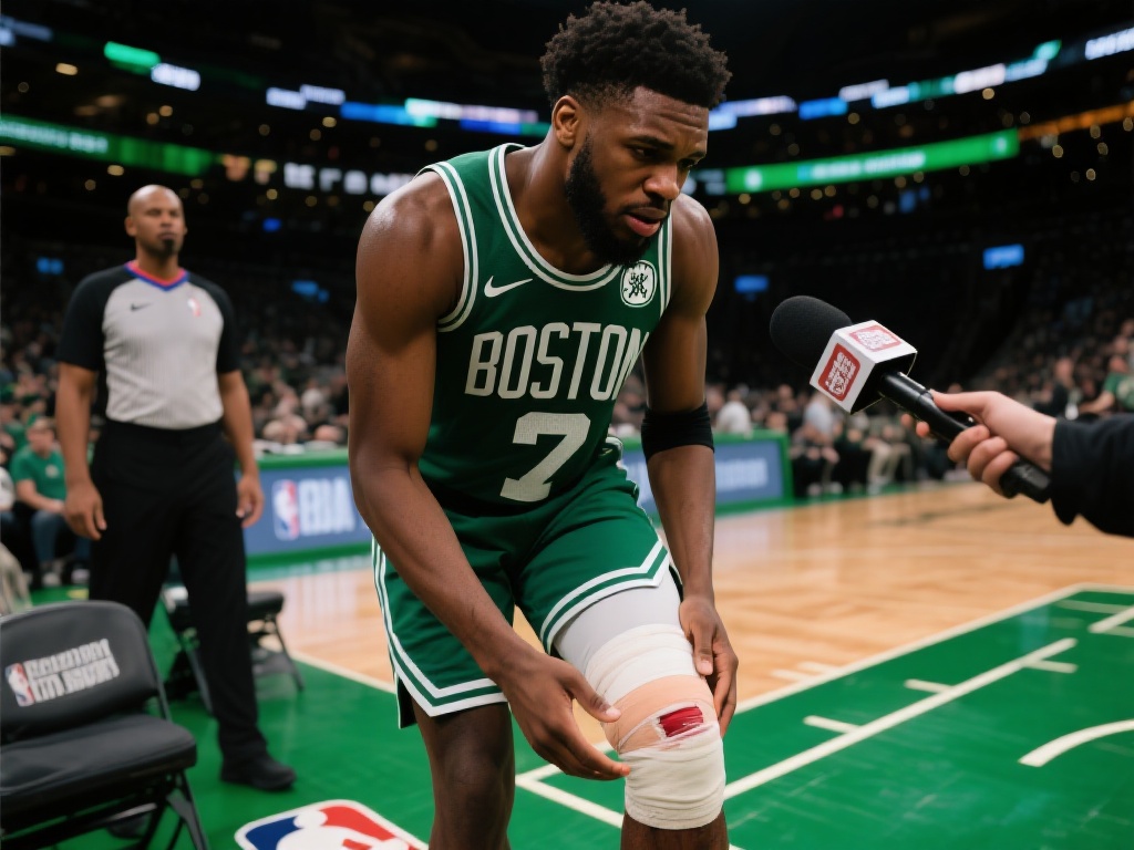 杰伦-布朗坦言膝伤疼痛，仍将全力备战季后赛