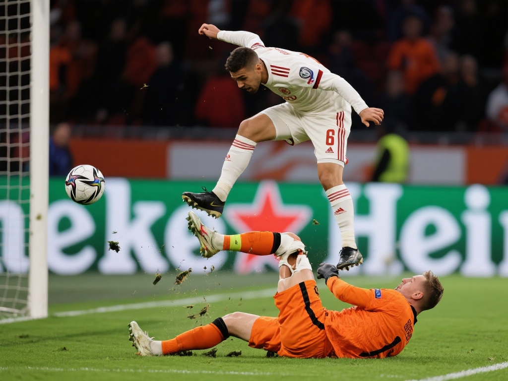 可怕！乌拉圭联赛惊现双腿跳起抢断，球员小腿被踩变形