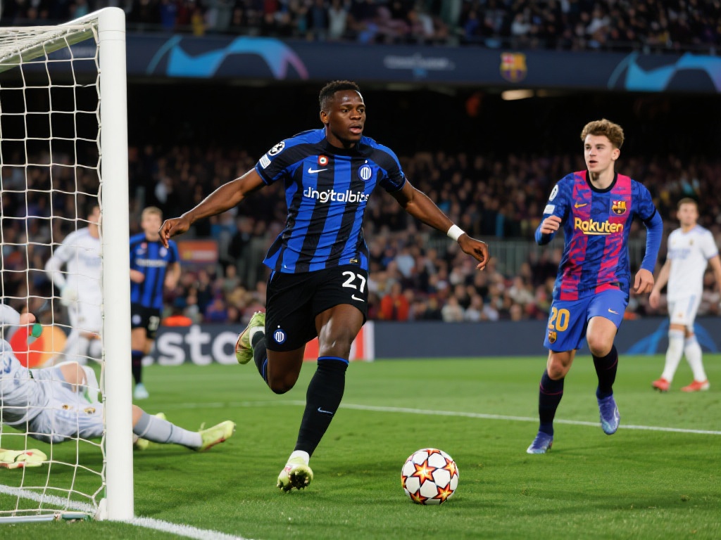 邓弗里斯双响助攻亚马尔费兰建功 巴萨与国米首战3-3握手言和