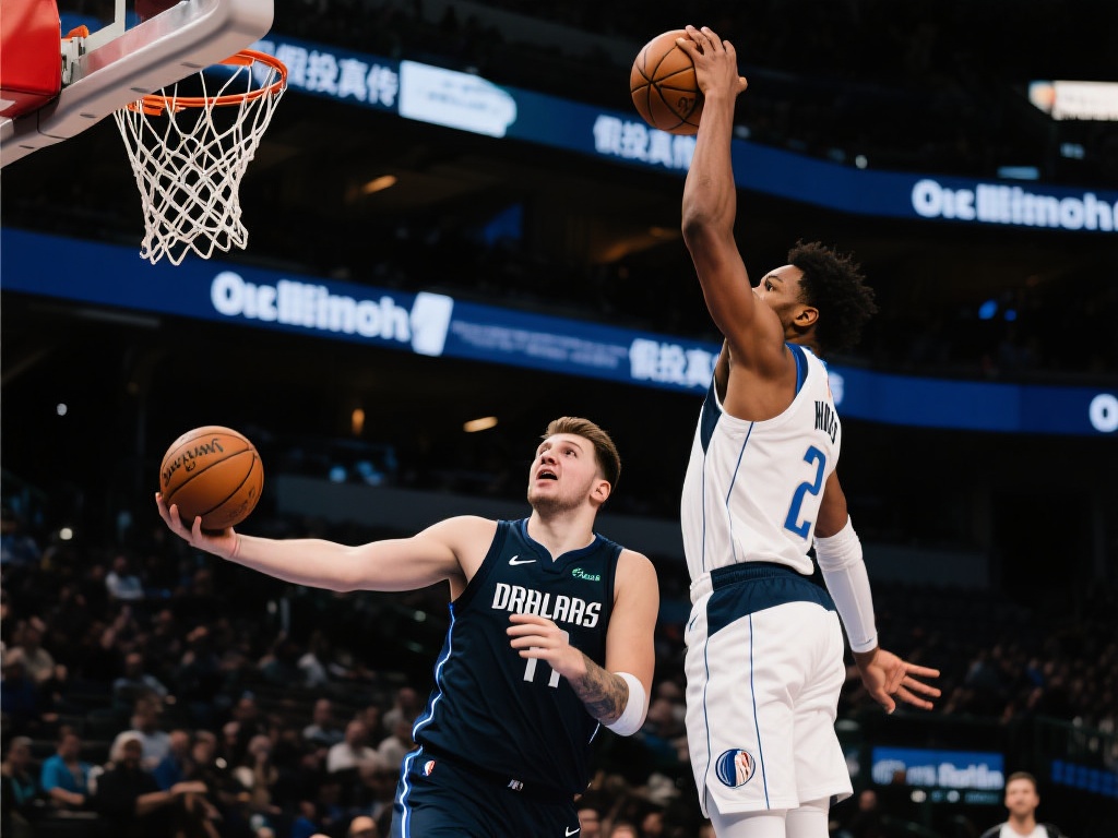 东契奇巧妙假投助攻 海斯默契空接震撼扣篮